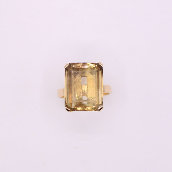 Bague Bague cocktail Citrine, Or jaune 58 Facettes