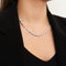 Collier Collier Or blanc Diamants 58 Facettes