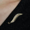Broche Broche or jaune d'occasion feuille de fougère 58 Facettes CVBR60