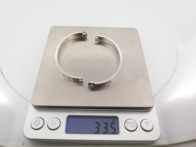 Bracelet Bracelet CARTIER Love 17 cm en or gris 18k 58 Facettes 252503