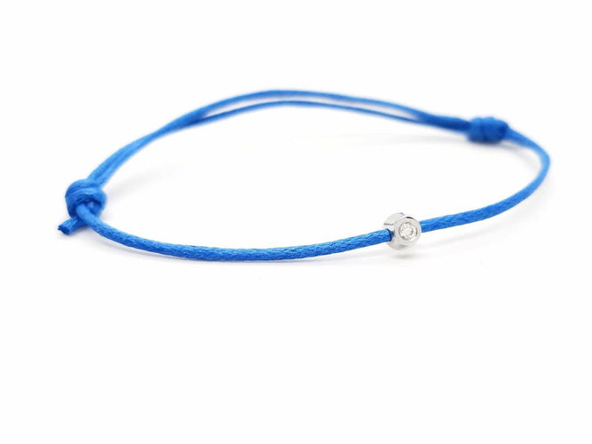 Bracelet Bracelet Cordon Or blanc Diamant 58 Facettes 578846RV