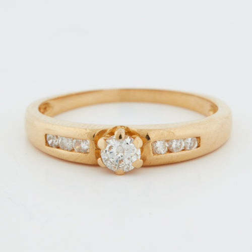 Bague 54 Bague Or jaune Diamants 58 Facettes RÉF 4015/19