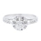 Bague 54 Bague Solitaire Or blanc Diamant 58 Facettes 2264469CN