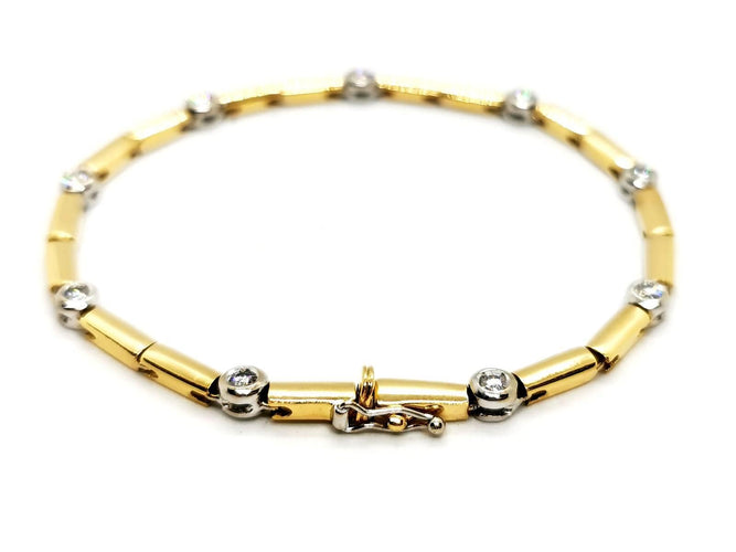 Bracelet Bracelet Maille souple Or jaune Diamant 58 Facettes 1641173CN