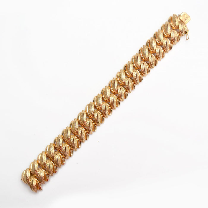 Bracelet Bracelet feuilles d'or vintage 58 Facettes 22-244