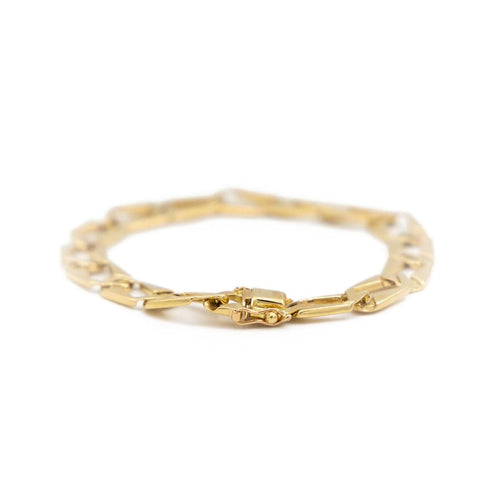 Bracelet Bracelet Maille plate Or jaune 58 Facettes 1984331CN