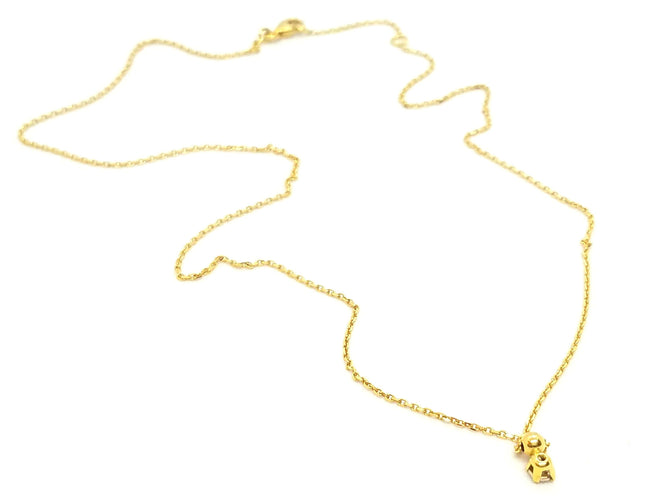 Collier Collier Chaîne + pendentif Or jaune Diamant 58 Facettes 579133RV
