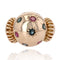 Bague 47 Bague rétro boule saphirs rubis et or 58 Facettes 22-136
