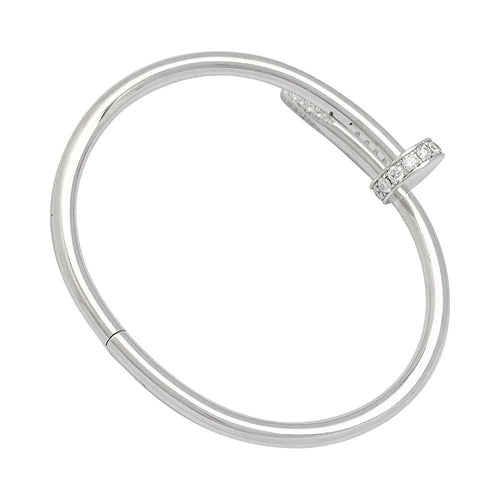 Bracelet Bracelet Cartier, "Juste un clou", or blanc et diamants 58 Facettes 31982