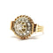 Bague 54 Bague vintage diamants or jaune 58 Facettes