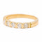Bague 53 Bague demi alliance Or jaune Diamant 58 Facettes 2405914CN