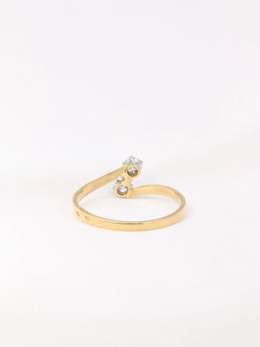 Bague Bague vintage toi et moi diamants 58 Facettes J39