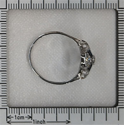 Bague 59 Bague Art Déco Diamant Saphir 58 Facettes 23271-0610