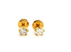 Boucles d'oreilles Boucles d'oreilles Puces Or jaune Diamant 58 Facettes 06429CD