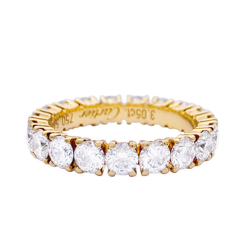 Bague 54 Bague Cartier, "Destinée", diamants, or jaune. 58 Facettes 33068