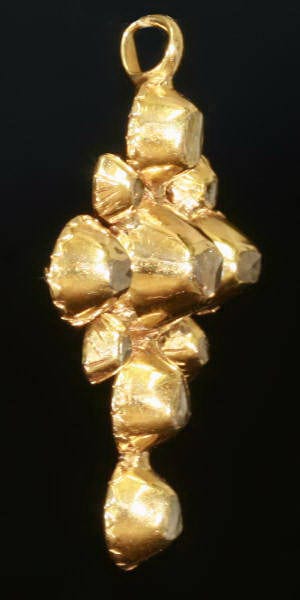 Pendentif Croix en or avec diamants 58 Facettes 09329-4334