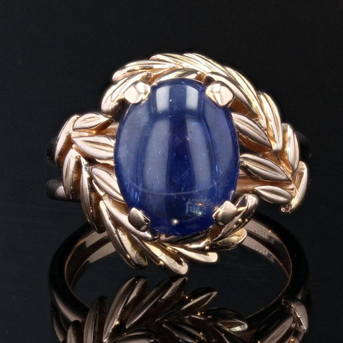 Bague 49 Bague saphir cabochon et or 58 Facettes 22-045