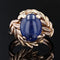 Bague 49 Bague saphir cabochon et or 58 Facettes 22-045