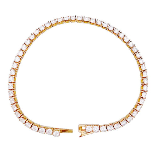 Bracelet Bracelet Cartier, "Lignes Essentielles", or rose, diamants. 58 Facettes 32777