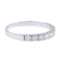Bague 55.5 Bague Demi alliance Or blanc Diamant 58 Facettes 2090638CN