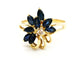 Bague 52 Bague Fleur Or jaune Saphir 58 Facettes 1292374CN