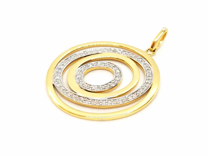 Pendentif Pendentif Or jaune Diamant 58 Facettes 06554CD