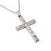 Collier Collier croix diamants émeraude platine 58 Facettes