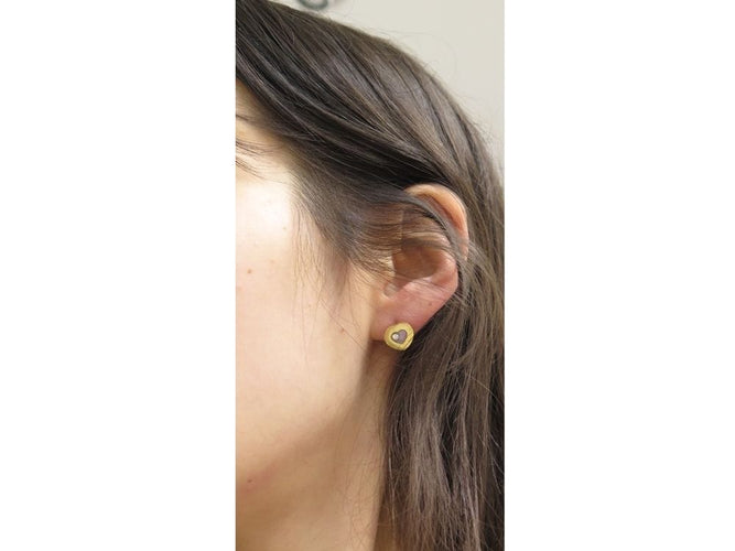 Boucles d'oreilles boucles d'oreilles CHOPARD happy icons or 18k diamants 58 Facettes 242374