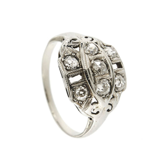 Bague 53 Bague Art Déco Diamants 58 Facettes 32201