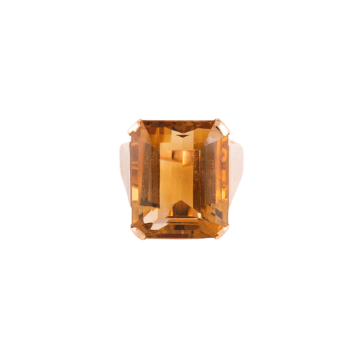 Bague Bague Cocktail Citrine rectangle 58 Facettes