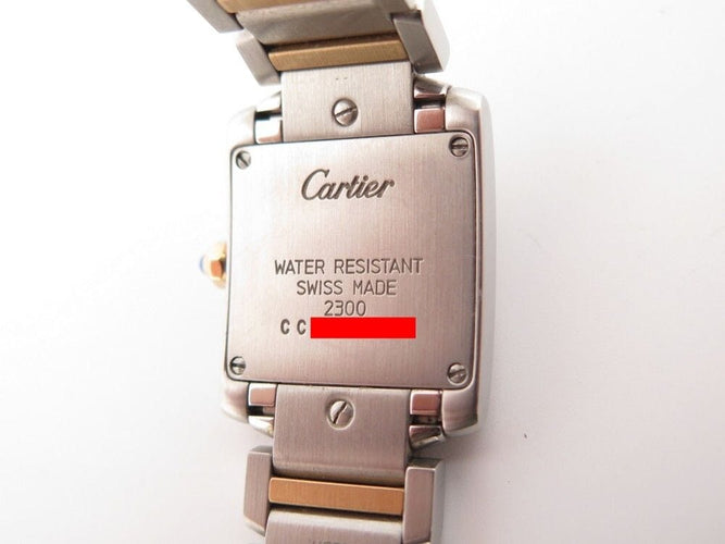 Montre montre CARTIER tank francaise pm or & acier quartz 58 Facettes 255276