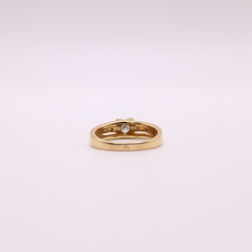 Bague Solitaire diamants or jaune 58 Facettes