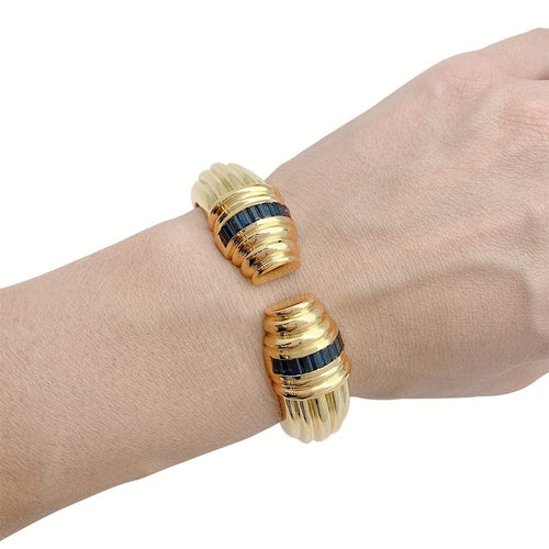 Bracelet Bracelet Vintage or jaune saphirs. 58 Facettes 31493