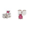 Boucles d'oreilles Boucles d'oreilles Puces Or blanc Rubis 58 Facettes 2646754CN