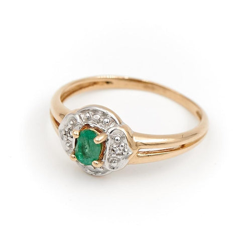 Bague 47 Bague Or jaune Emeraude 58 Facettes 1732353CN