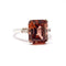 Bague Bague tourmaline rose orange diamants or blanc 58 Facettes