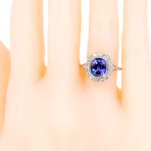 Bague 55 Bague Pompadour Diamants, Saphir, Platine 58 Facettes EB4B3A74979F444987B05816923CD4F8