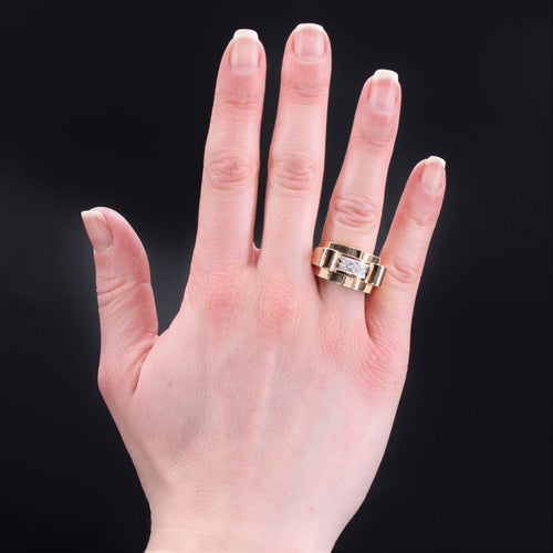 Bague 58 Bague tank diamants or 58 Facettes 22-626