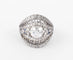 Bague Bague dôme ornée d'un diamant central 58 Facettes