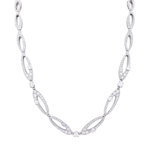 Collier Collier Bulgari "Elisia", or blanc et diamants. 58 Facettes 33403