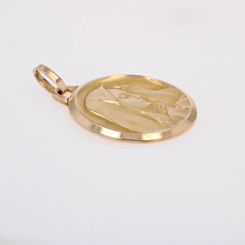 Pendentif Médaille ancienne or jaune Vierge Marie 58 Facettes CVP53 14-329