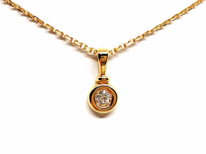 Collier Collier Or jaune Diamant 58 Facettes 1763509CN