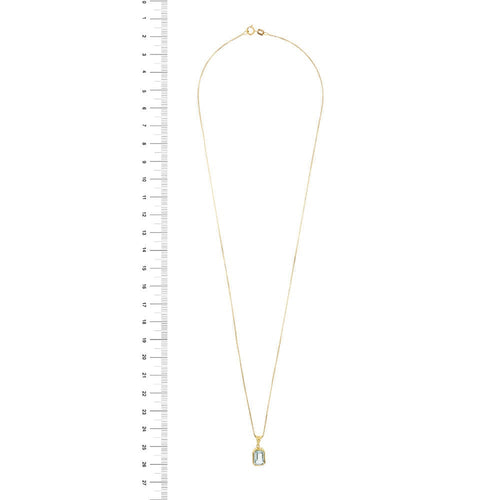 Collier Collier avec pendentif et topaze 58 Facettes 17210