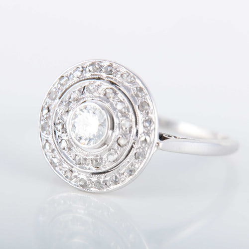 Bague 55 Bague Platine Diamants 58 Facettes 8391