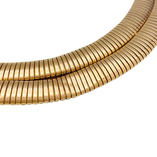 Collier Collier, "Tubogas", or jaune. 58 Facettes 31322
