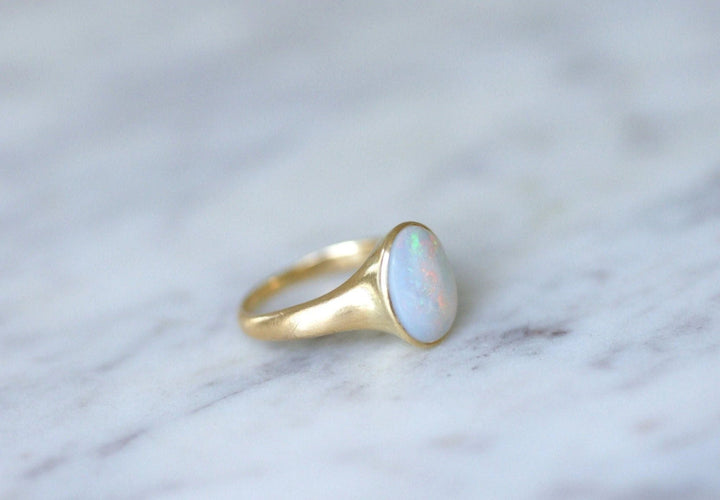 Bague Bague jonc vintage opale 58 Facettes