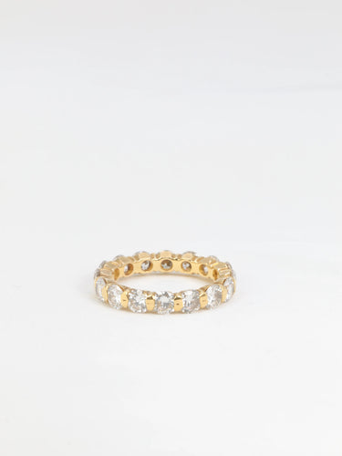 Bague Alliance américaine 16 diamants 58 Facettes 609