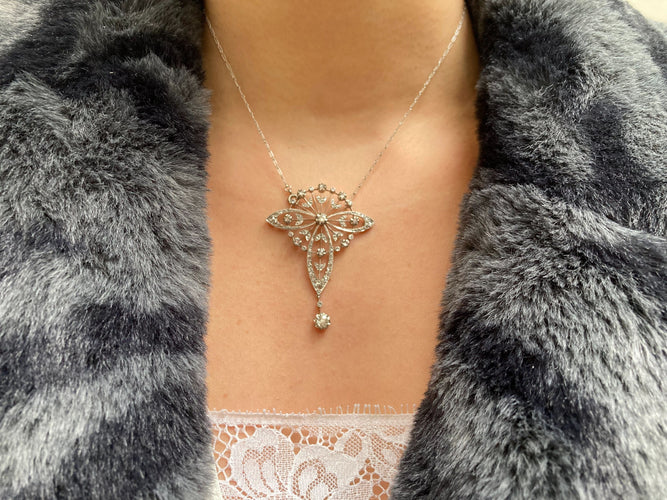 Collier Collier "Iris" Platine Diamants 58 Facettes BO/230021/