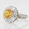 Bague 50 Bague marguerite saphir jaune et diamants 58 Facettes 21-524