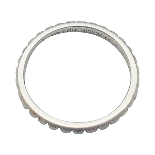 Bague 54 Bague Boucheron "Clou de Paris" en platine. 58 Facettes 31920